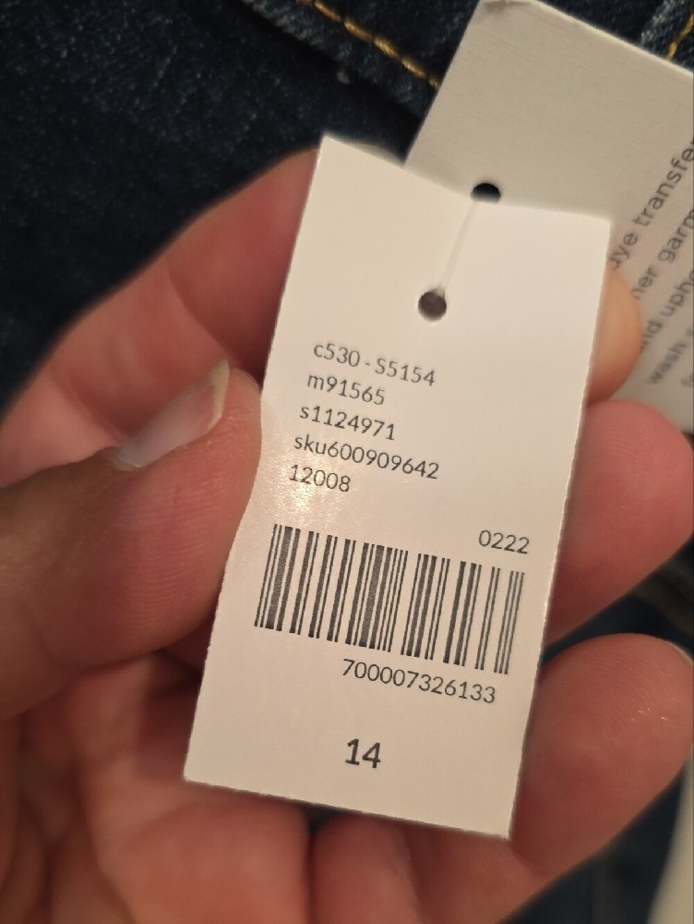 Lane Bryant Dark Blue Boyfriend Jeans with Cuffed Hem - Picture 5 of 5